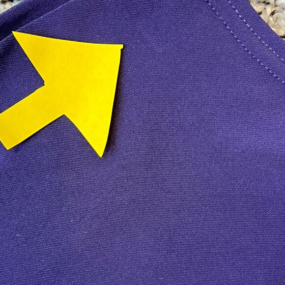 Sympli Purple Top Size 8 Dolman Sleeve Travel Stretch Jersey Lagenlook Modern - Picture 2 of 13